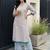 women ethnic motifs printed regular cotton kurta with trousers