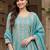 women ethnic motifs embroidered regular thread work kurta with palazzos & with dupatta