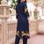 women ethnic motifs printed regular kurta with trousers