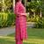 women ethnic motifs printed regular cotton kurta with trousers