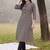women printed regular cotton kurta with trousers