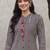 women printed regular cotton kurta with trousers
