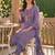 women floral embroidered regular chikankari cotton kurta with trousers & with dupatta