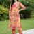 women floral printed regular kurta with trousers