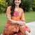 women floral printed regular kurta with trousers