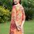 women floral printed regular kurta with trousers