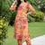 women floral printed regular kurta with trousers
