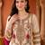 women ethnic motifs embroidered regular kurta with trousers & with dupatta