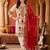 women ethnic motifs embroidered regular kurta with trousers & with dupatta