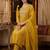 women ethnic motifs embroidered regular kurta with trousers & with dupatta