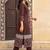 women ethnic motifs printed regular cotton kurta with trousers & with dupatta