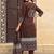women ethnic motifs printed regular cotton kurta with trousers & with dupatta