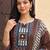 women ethnic motifs printed regular cotton kurta with trousers & with dupatta