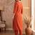 women ethnic motifs embroidered regular thread work kurta with trousers