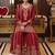 women ethnic motifs embroidered regular kurta with sharara & with dupatta