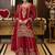 women ethnic motifs embroidered regular kurta with sharara & with dupatta