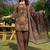 women ethnic motifs printed regular cotton kurta with palazzos & with dupatta