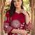 women floral printed regular cotton kurta with trousers & with dupatta