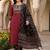 women ethnic motifs printed regular cotton kurta with trousers & with dupatta