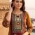 women ethnic motifs printed regular cotton kurta with trousers & with dupatta