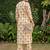 women floral printed regular cotton kurta with trousers