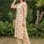 women floral printed regular cotton kurta with trousers