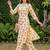 women floral printed regular cotton kurta with trousers