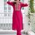 women ethnic motifs embroidered regular kurta with trousers