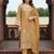 women ethnic motifs embroidered regular kurta with trousers & with dupatta