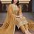 women ethnic motifs embroidered regular kurta with trousers & with dupatta