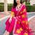 women ethnic motifs embroidered regular kurta with trousers & with dupatta