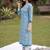 women ethnic motifs printed regular cotton kurta with trousers