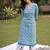 women ethnic motifs printed regular cotton kurta with trousers