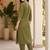 women regular mirror work kurta with trousers
