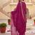 women ethnic motifs embroidered regular kurta with trousers & with dupatta