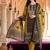 women ethnic motifs printed regular cotton kurta with trousers & with dupatta