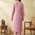 women ethnic motifs embroidered regular work kurta with trousers & with dupatta