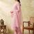 women ethnic motifs embroidered regular work kurta with trousers & with dupatta