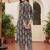 women ethnic motifs printed regular cotton kurta with trousers