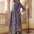 women ethnic motifs regular liva kurta with trousers & with dupatta