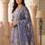 women ethnic motifs regular liva kurta with trousers & with dupatta