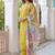 women floral embroidered regular thread work kurta with trousers & with dupatta