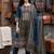 women ethnic motifs printed regular cotton kurta with trousers & with dupatta