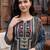 women ethnic motifs printed regular cotton kurta with trousers & with dupatta