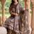 women floral printed regular cotton kurta with trousers & with dupatta