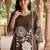 women floral printed regular cotton kurta with trousers & with dupatta