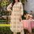 women ethnic motifs printed regular cotton kurta with trousers