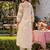 women ethnic motifs printed regular cotton kurta with trousers