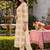 women ethnic motifs printed regular cotton kurta with trousers