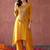 women ethnic motifs embroidered regular thread work kurta with palazzos